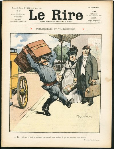 Omslag van Le Lire, Satirisch in kleuren door Jules Abel Faivre