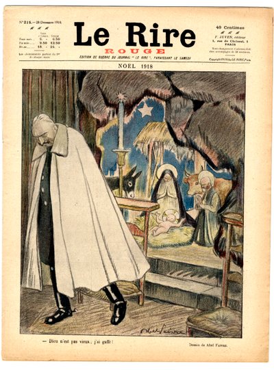 Omslag van The Red Laughter, Satirisch in Kleuren door Jules Abel Faivre