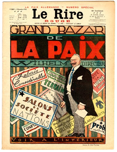 Omslag van The Red Laughter, Satirisch in Kleuren door Jules Abel Faivre