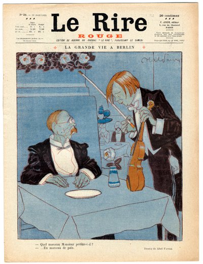 Omslag van Le Rire Rouge, Satirisch in kleuren door Jules Abel Faivre