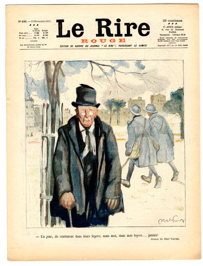 Omslag van Le Rire Rouge, Satirisch in kleuren door Jules Abel Faivre