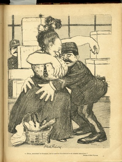 Illustratie van Abel Faivre in Le Rire door Jules Abel Faivre