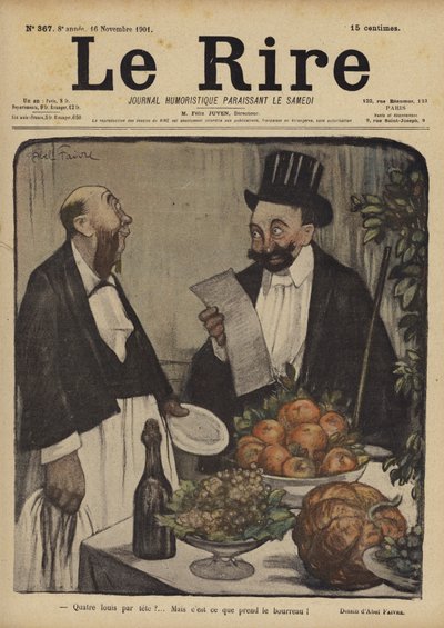 Illustratie voor Le Rire door Jules Abel Faivre