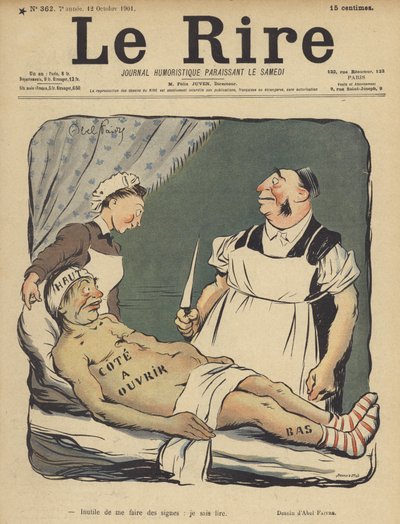 Illustratie voor Le Rire door Jules Abel Faivre