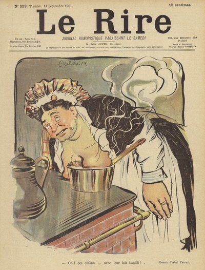 Illustratie voor Le Rire door Jules Abel Faivre