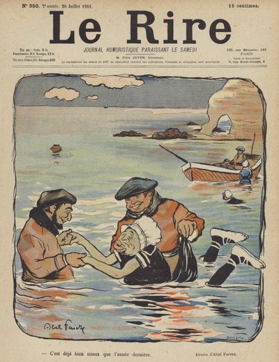 Illustratie voor Le Rire door Jules Abel Faivre