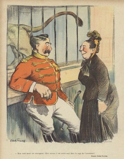 Illustratie voor Le Rire door Jules Abel Faivre