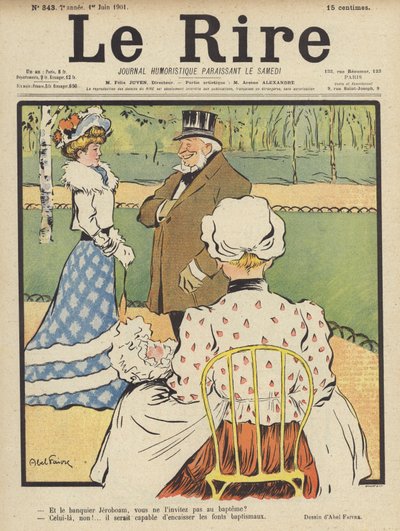 Illustratie voor Le Rire door Jules Abel Faivre