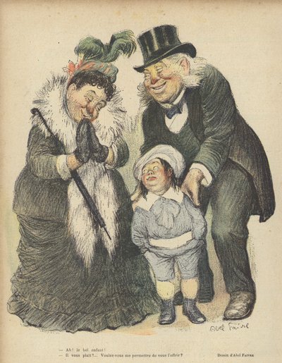 Illustratie voor Le Rire door Jules Abel Faivre