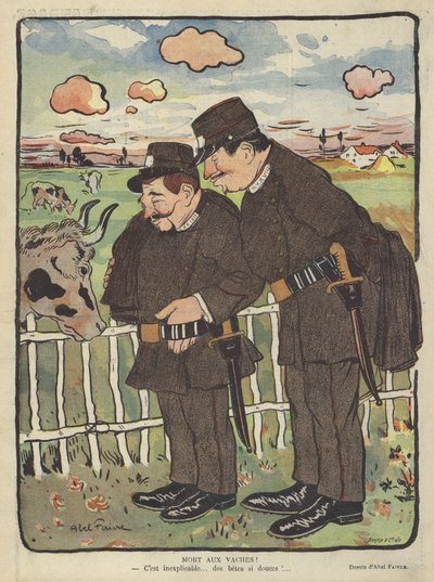 Illustratie voor Le Rire door Jules Abel Faivre