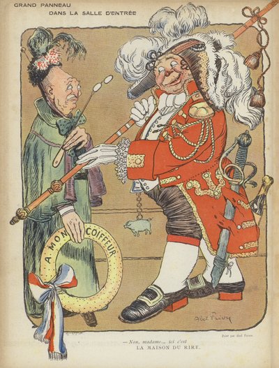 Illustratie voor Le Rire door Jules Abel Faivre