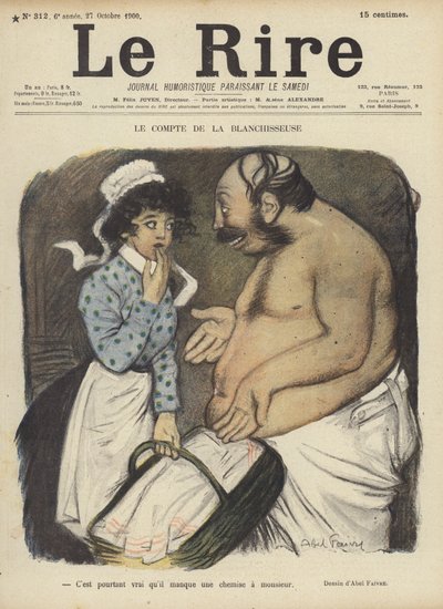 Illustratie voor Le Rire door Jules Abel Faivre