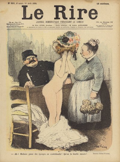 Illustratie voor Le Rire door Jules Abel Faivre