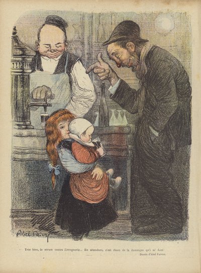 Illustratie voor Le Rire door Jules Abel Faivre