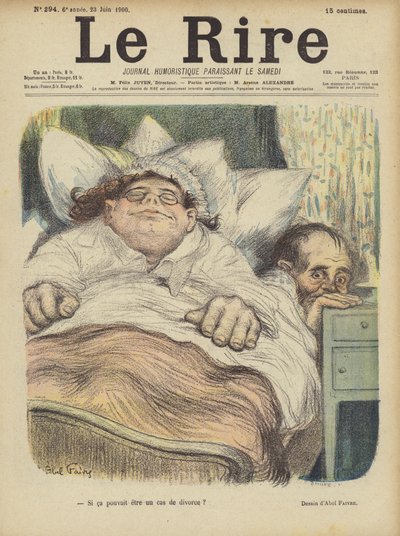Illustratie voor Le Rire door Jules Abel Faivre