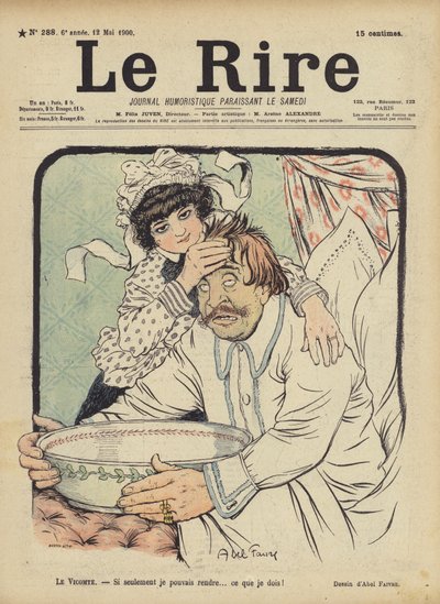 Illustratie voor Le Rire door Jules Abel Faivre