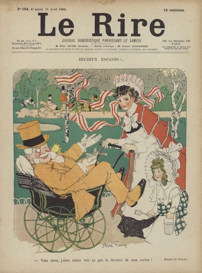 Illustratie voor Le Rire door Jules Abel Faivre