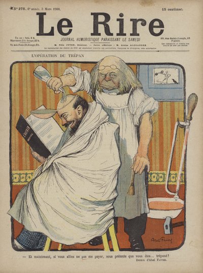 Illustratie voor Le Rire door Jules Abel Faivre
