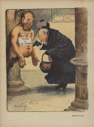 Illustratie voor Le Rire door Jules Abel Faivre