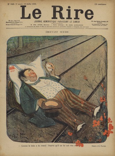 Illustratie voor Le Rire door Jules Abel Faivre