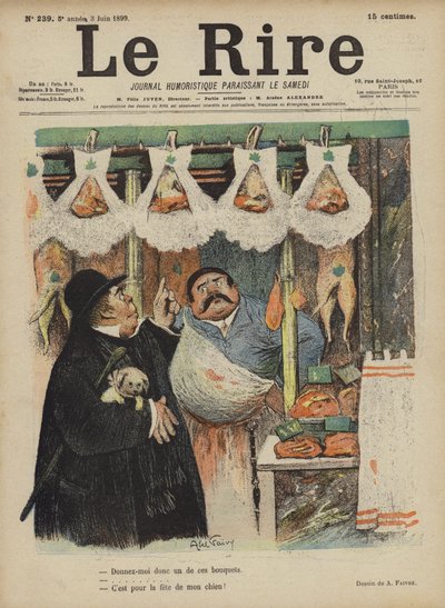 Illustratie voor Le Rire door Jules Abel Faivre