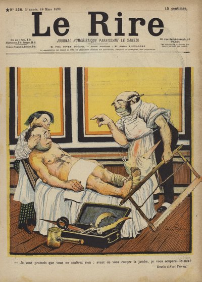 Illustratie voor Le Rire door Jules Abel Faivre