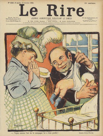 Illustratie voor Le Rire door Jules Abel Faivre