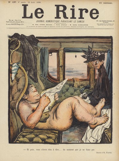 Illustratie voor Le Rire door Jules Abel Faivre