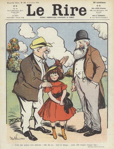 Illustratie voor Le Rire door Jules Abel Faivre