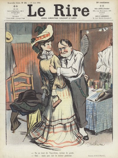 Illustratie voor Le Rire door Jules Abel Faivre