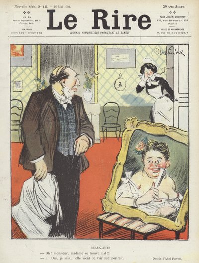 Illustratie voor Le Rire door Jules Abel Faivre