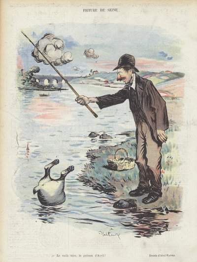 Illustratie voor Le Rire door Jules Abel Faivre
