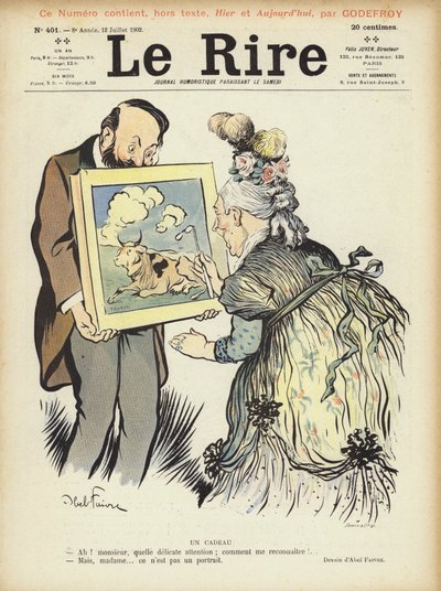 Illustratie voor Le Rire door Jules Abel Faivre