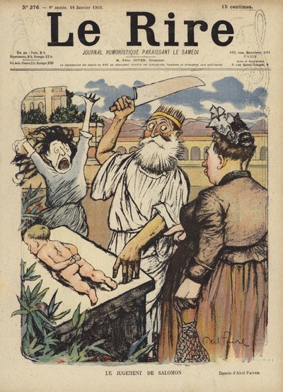 Illustratie voor Le Rire door Jules Abel Faivre