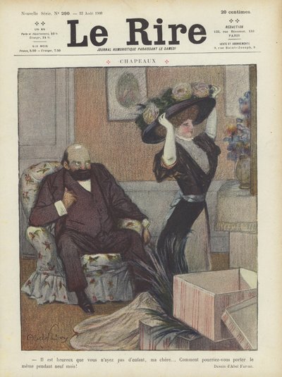 Illustratie voor Le Rire door Jules Abel Faivre
