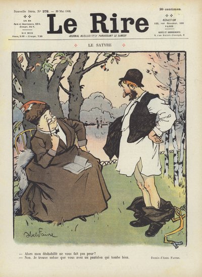 Illustratie voor Le Rire door Jules Abel Faivre