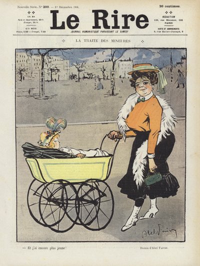 Illustratie voor Le Rire door Jules Abel Faivre