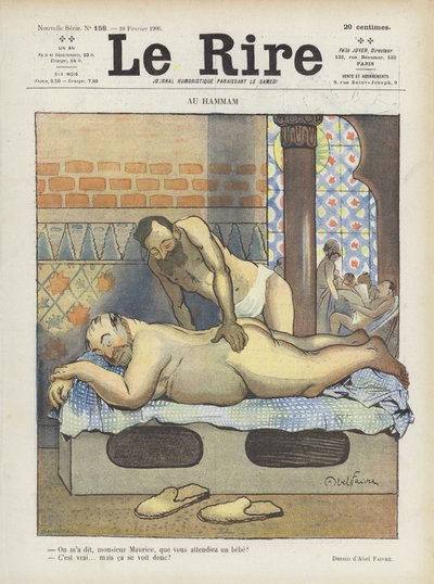 Illustratie voor Le Rire door Jules Abel Faivre