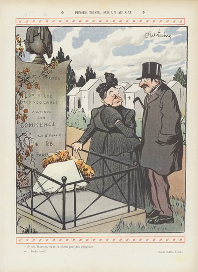 Illustratie voor Le Rire door Jules Abel Faivre