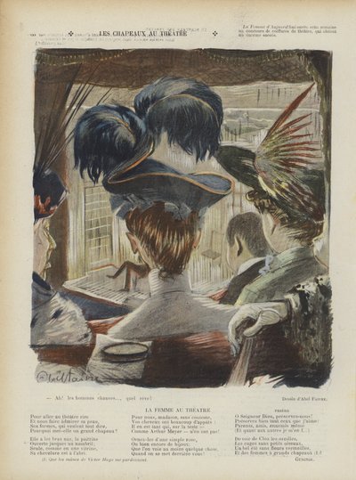 Illustratie voor Le Rire door Jules Abel Faivre