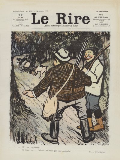 Illustratie voor Le Rire door Jules Abel Faivre