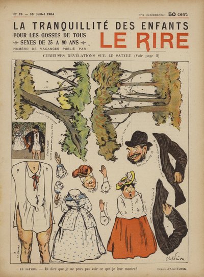 Illustratie voor Le Rire door Jules Abel Faivre