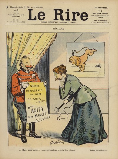 Illustratie voor Le Rire door Jules Abel Faivre