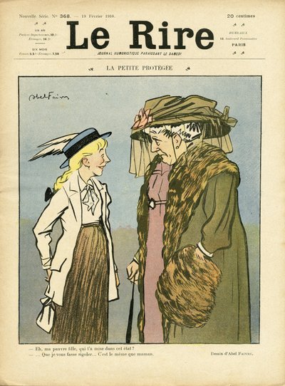Illustratie van Abel Faivre (1867-1945) voor de omslag van Le Rire door Jules Abel Faivre