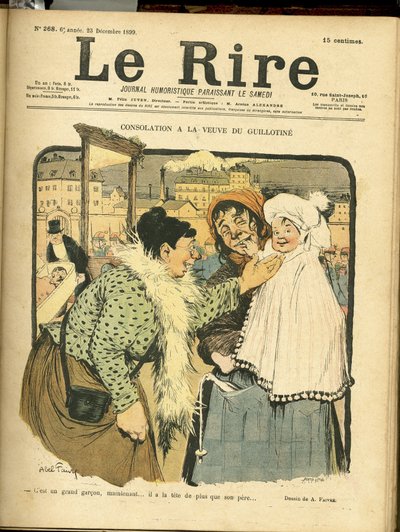 Illustratie van Abel Faivre (1867-1945) voor de Omslag van Le Rire door Jules Abel Faivre