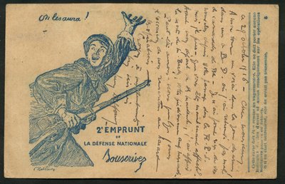 Ansichtkaart door Jules Abel Faivre