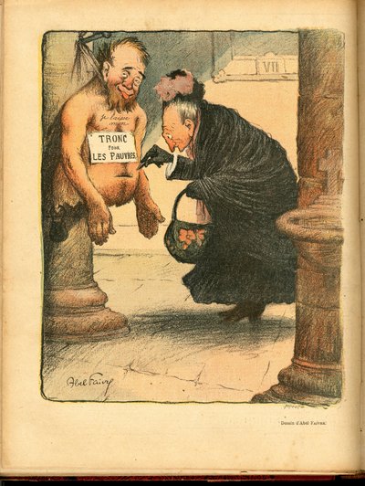 Le Rire, nummer 276, Satirisch in kleuren door Jules Abel Faivre