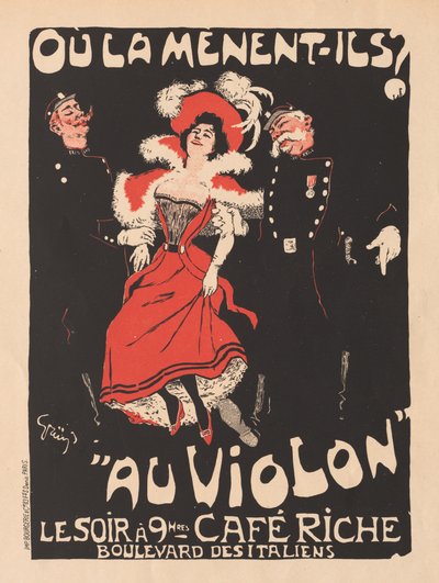 Les Maitres de LAffiche: Pl. 103 Café Reche, 1897 door Jules Alexandre Grün