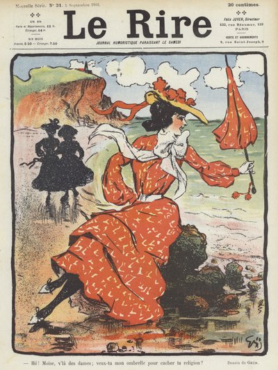 Illustratie voor Le Rire door Jules Alexandre Gruen or Grun