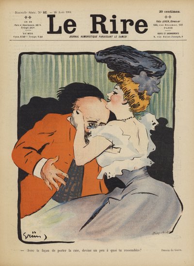 Illustratie voor Le Rire door Jules Alexandre Gruen or Grun